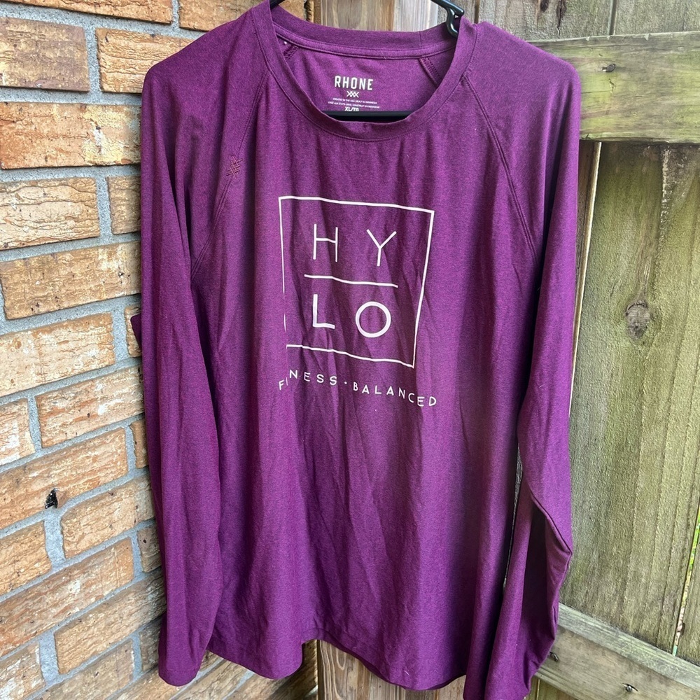 RHONE Purple Long Sleeve Tee